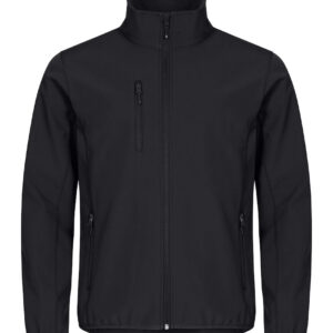 Classic Softshell Jacket - 99 schwarz - Front