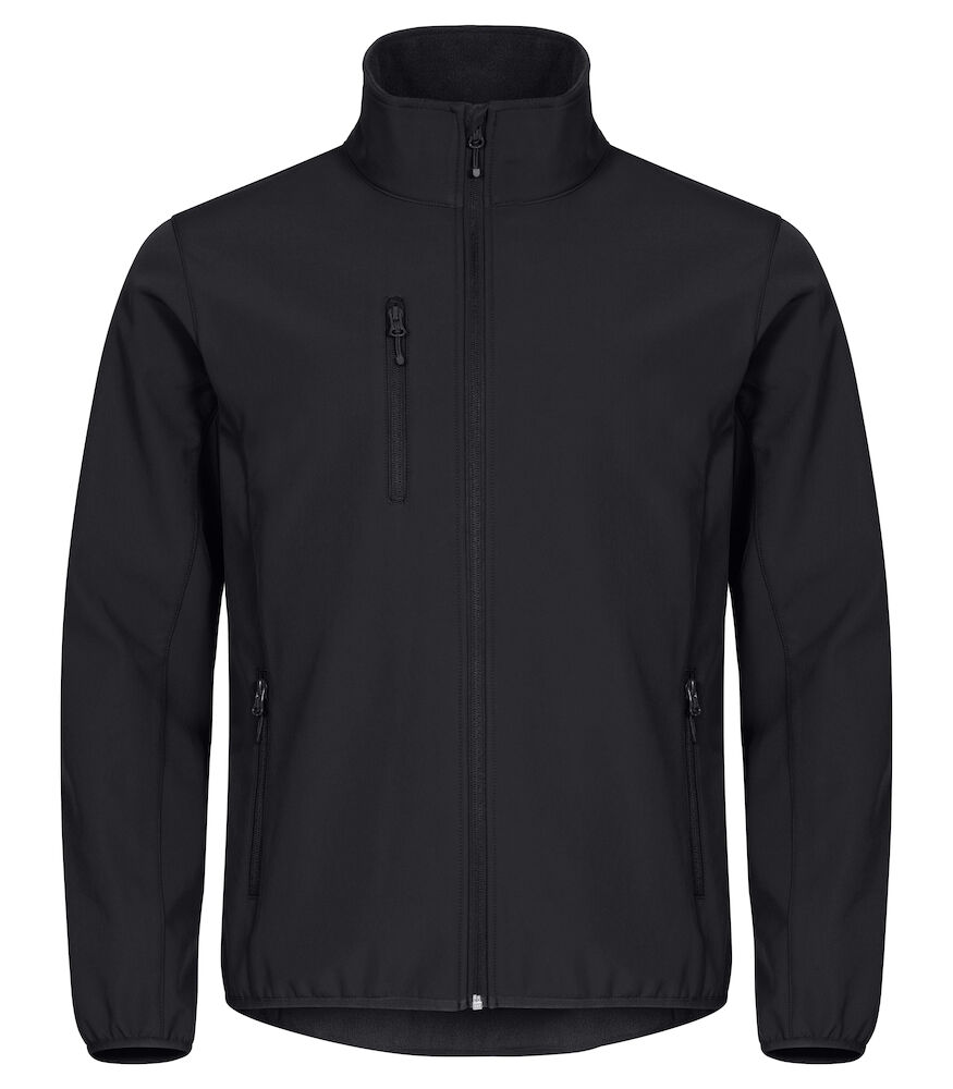 Classic Softshell Jacket - 99 schwarz - Front