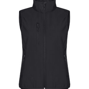 Classic Softshell Vest Women - 99 schwarz - Front