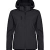 Classic Softshell Hoody Women - 99 schwarz - Front