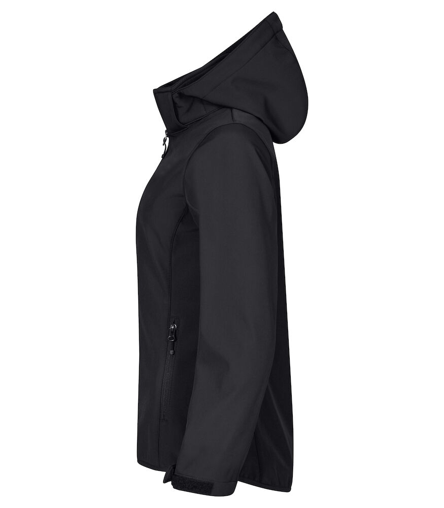 Classic Softshell Hoody Women - 99 schwarz - Back