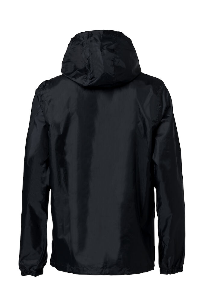 Basic Rain Jacket - 99 schwarz - Model back