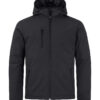 Padded Hoody Softshell - 99 schwarz - Front