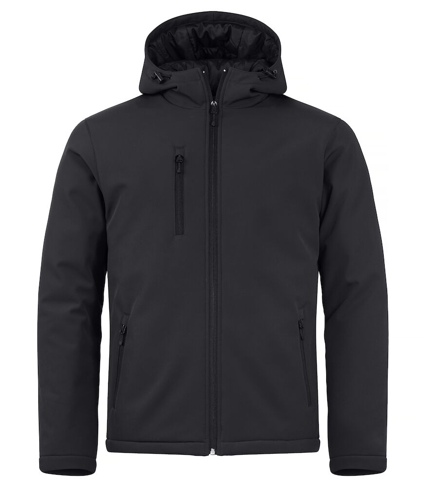 Padded Hoody Softshell - 99 schwarz - Front