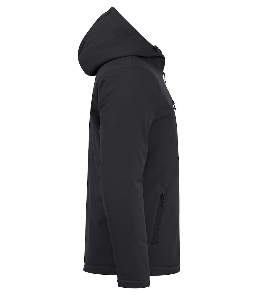 Padded Hoody Softshell - 99 schwarz - Model front