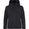 Padded Hoody Softshell Women - 99 schwarz - Front