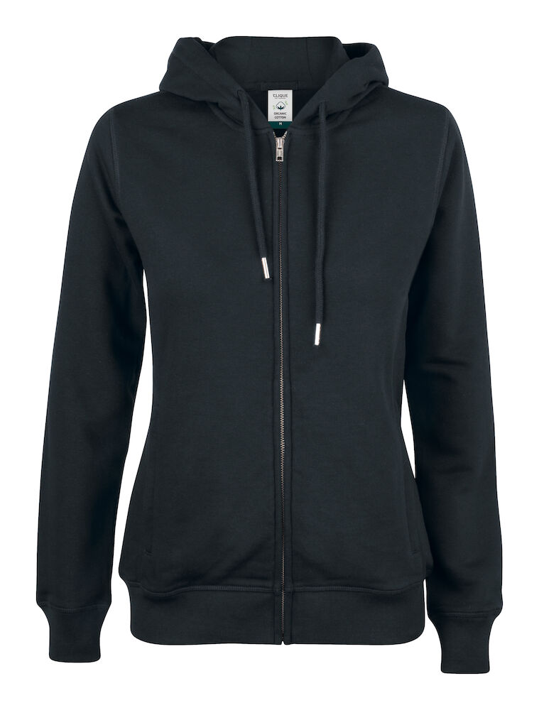 Premium OC Hoody Full Zip Women - 99 schwarz - Front