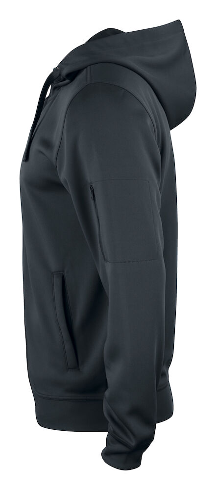 Basic Active Hoody Full Zip - 99 schwarz - Back