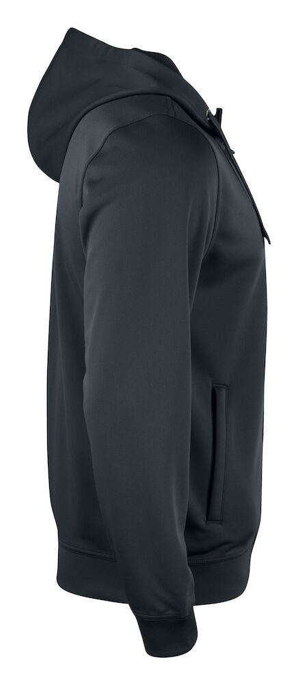 Basic Active Hoody Full Zip - 99 schwarz - Model front