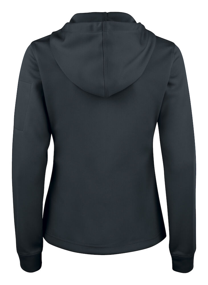 Basic Active Hoody Full Zip Women - 99 schwarz - Model back