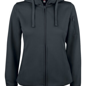 Basic Active Hoody Full Zip Women - 99 schwarz - Front