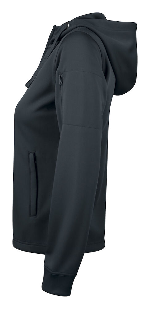 Basic Active Hoody Full Zip Women - 99 schwarz - Back