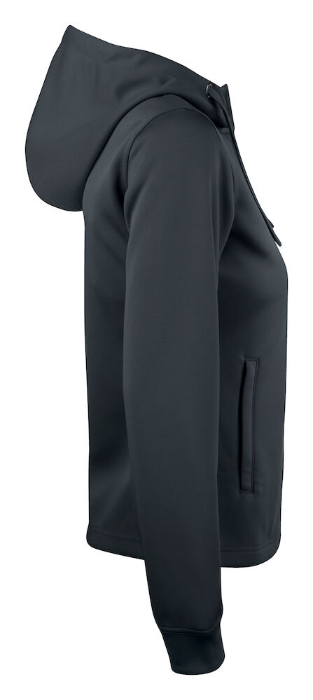 Basic Active Hoody Full Zip Women - 99 schwarz - Model front