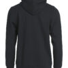Basic Hoody Full Zip - 99 schwarz - Model back