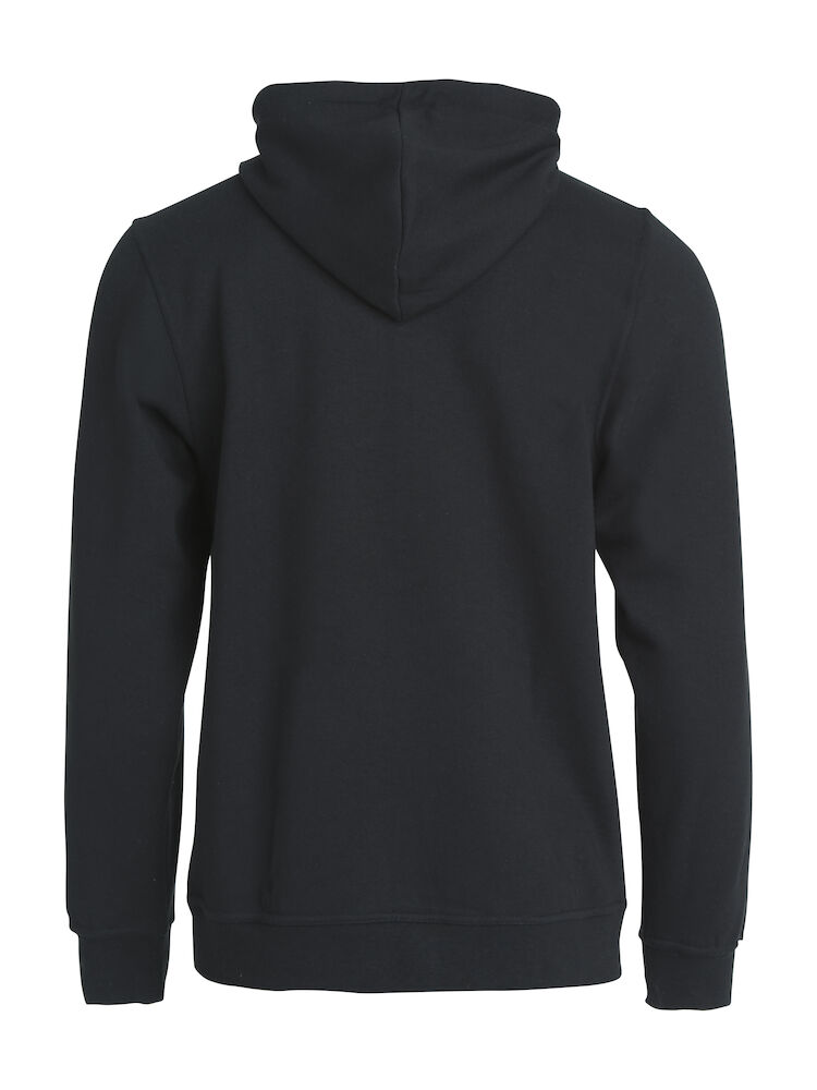 Basic Hoody Full Zip - 99 schwarz - Model back