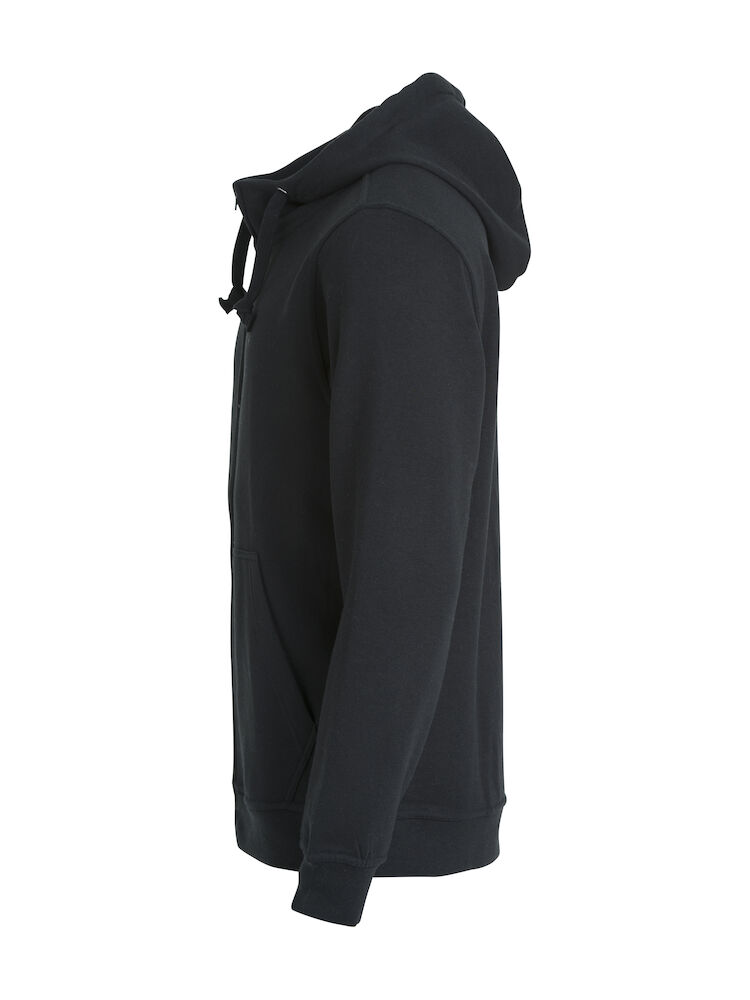 Basic Hoody Full Zip - 99 schwarz - Back