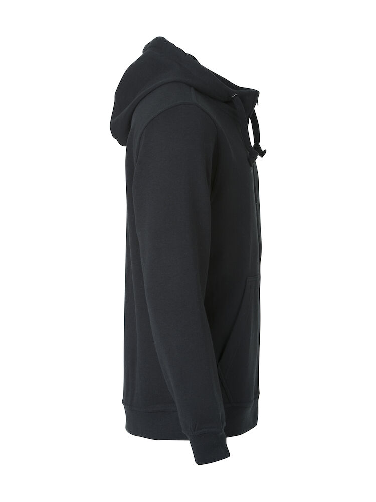 Basic Hoody Full Zip - 99 schwarz - Model front