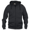 Basic Hoody Full Zip - 99 schwarz - Front