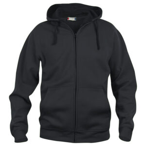 Basic Hoody Full Zip - 99 schwarz - Front