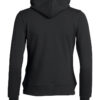Basic Hoody Full Zip Women - 99 schwarz - Model back