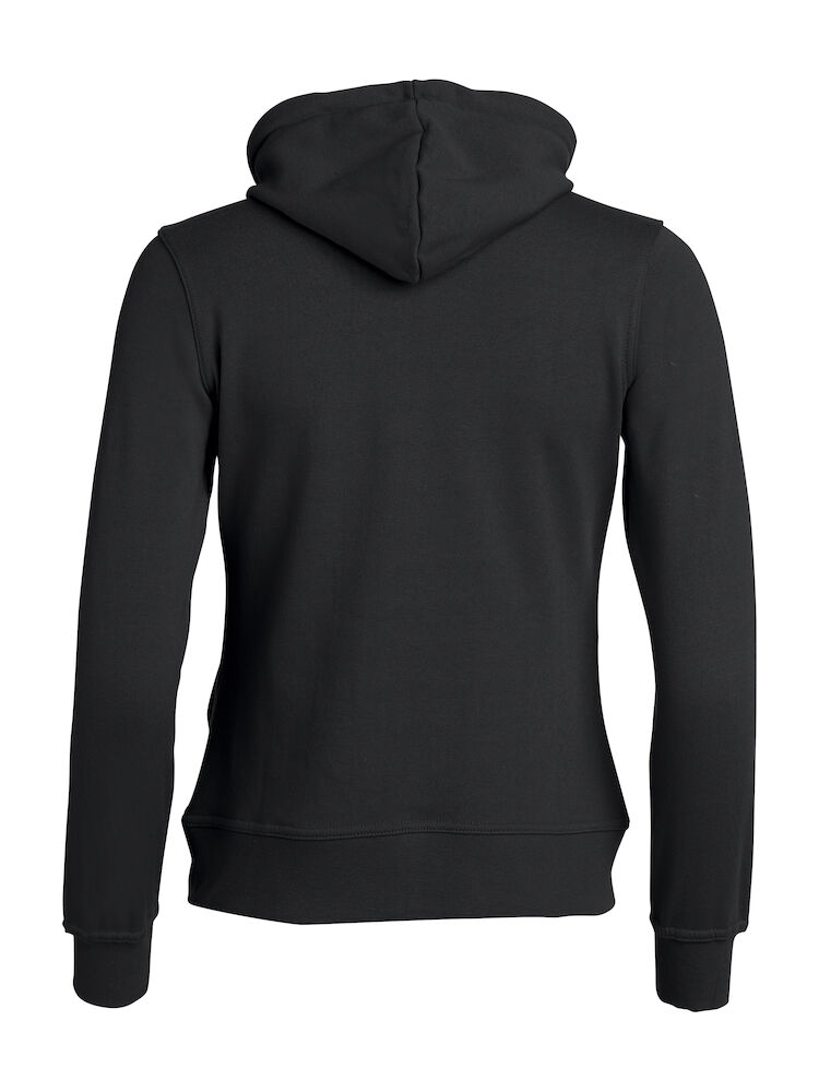 Basic Hoody Full Zip Women - 99 schwarz - Model back