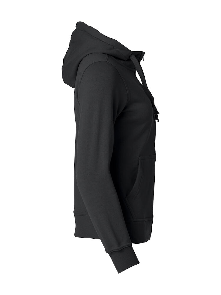 Basic Hoody Full Zip Women - 99 schwarz - Model front