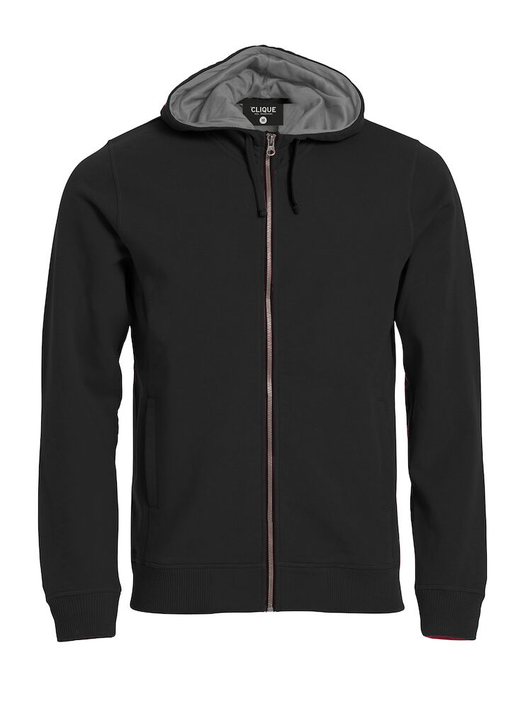 Classic Hoody Full Zip - 99 schwarz - Front