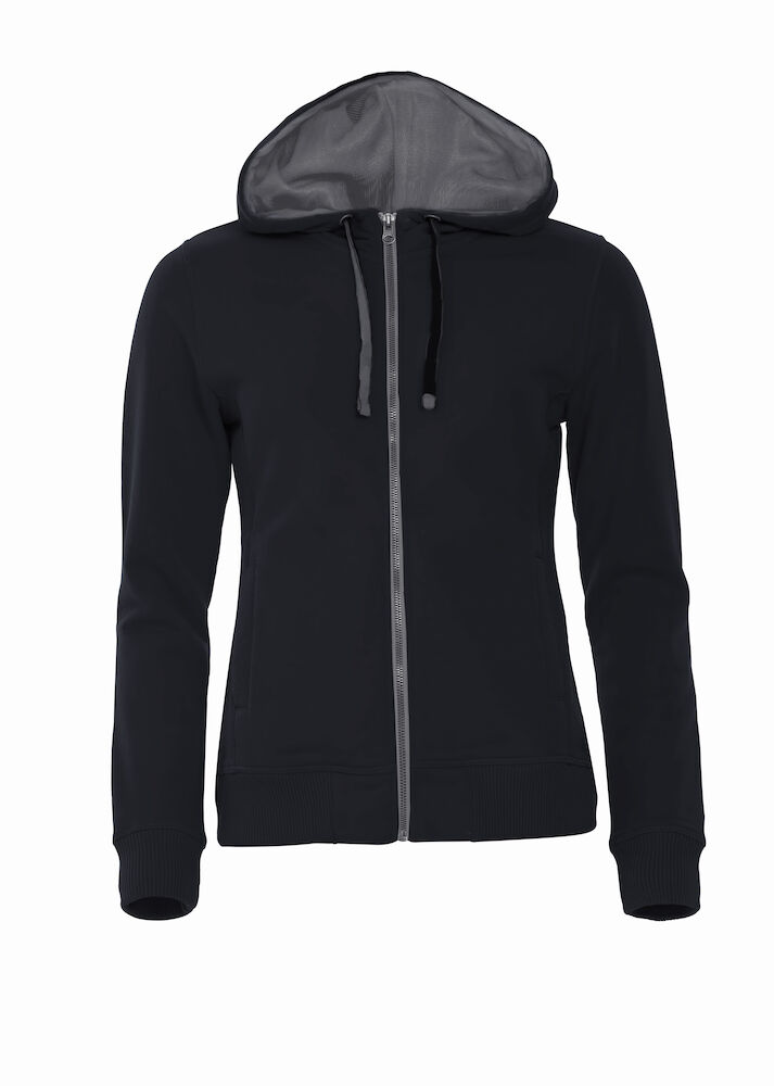 Classic Hoody Full Zip Women - 99 schwarz - Front