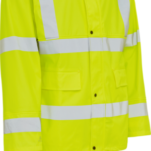 Dry Zone Visible Jacke mit verstellbar an untere Kante - 040 warngelb - Front