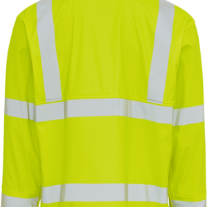 Dry Zone Visible Jacke mit verstellbar an untere Kante - 040 warngelb - Back