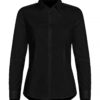Stretch Shirt L/S Women - 99 schwarz - Front