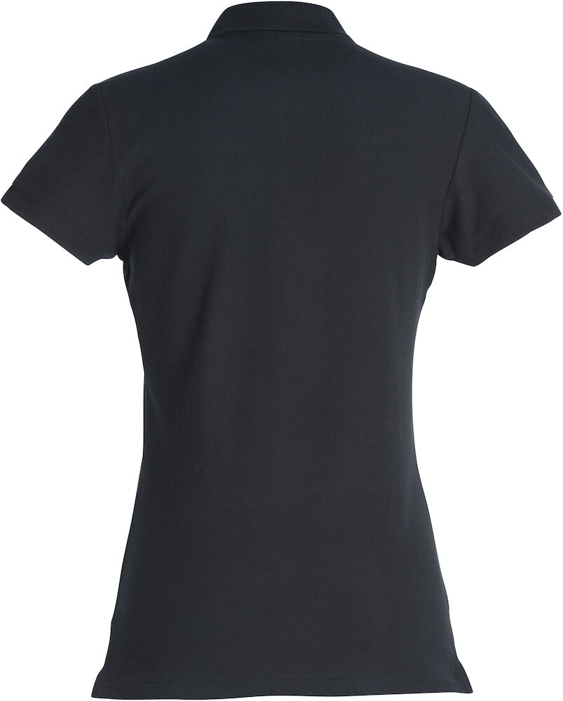 Basic Polo Women - 99 schwarz - Model back