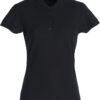 Basic Polo Women - 99 schwarz - Front
