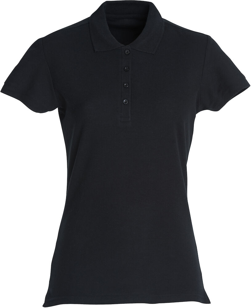 Basic Polo Women - 99 schwarz - Front