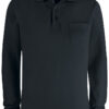 Basic Polo Pocket L/S - 99 schwarz - Front