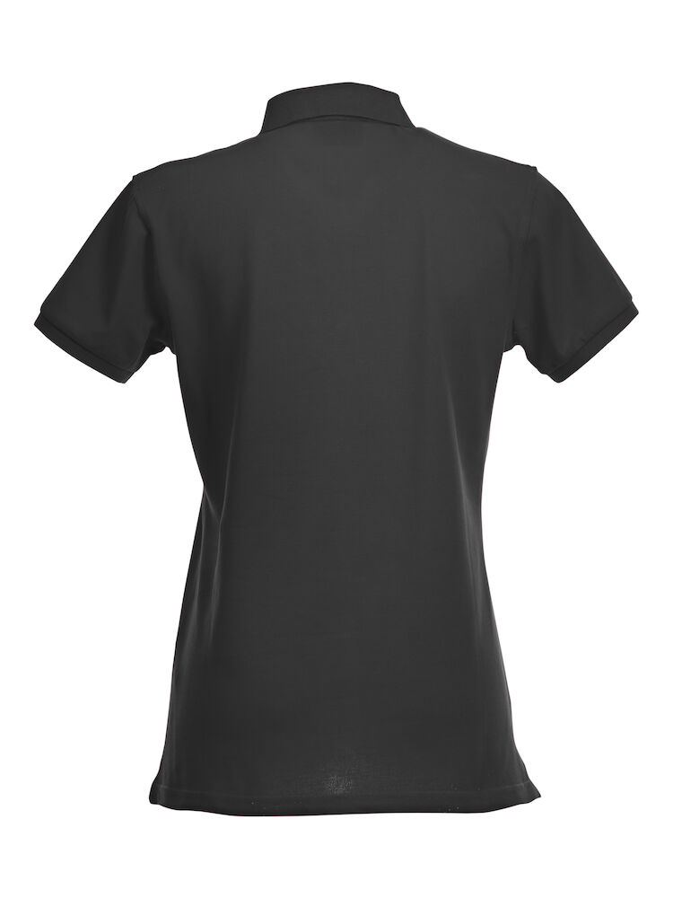Stretch Premium Polo Women - 99 schwarz - Model back