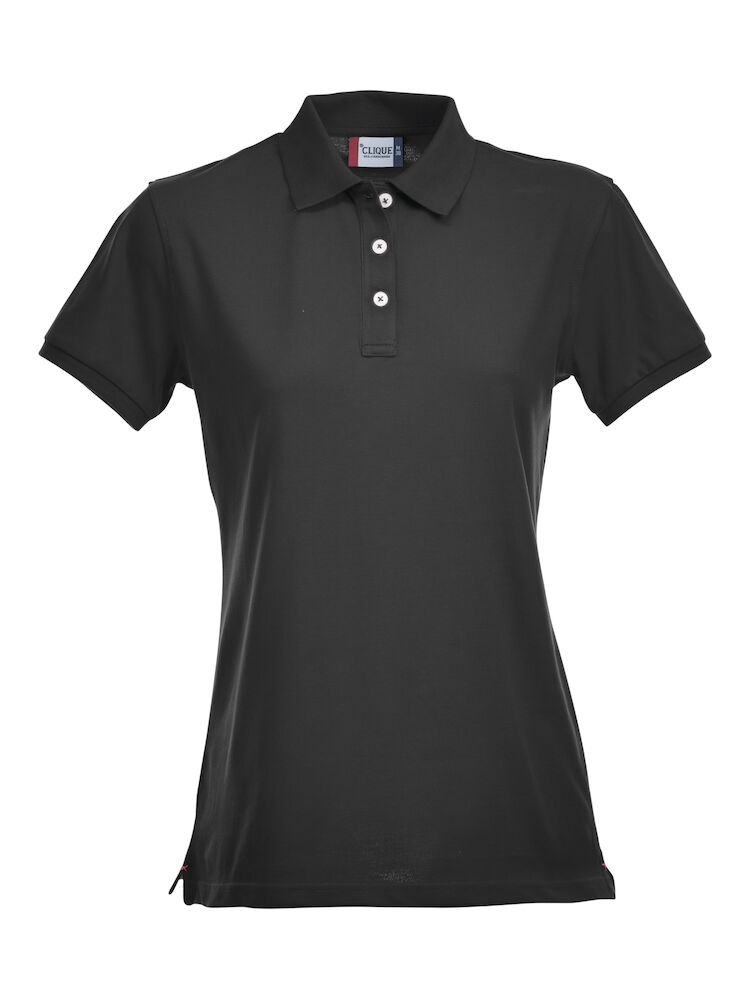 Stretch Premium Polo Women - 99 schwarz - Front