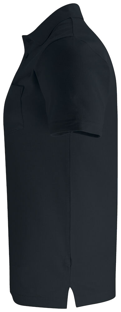 Basic Polo Pocket - 99 schwarz - Back