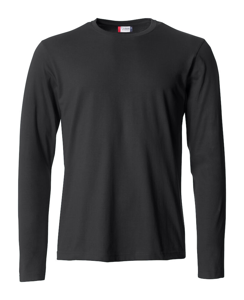 Basic-T L/S - 99 schwarz - Front