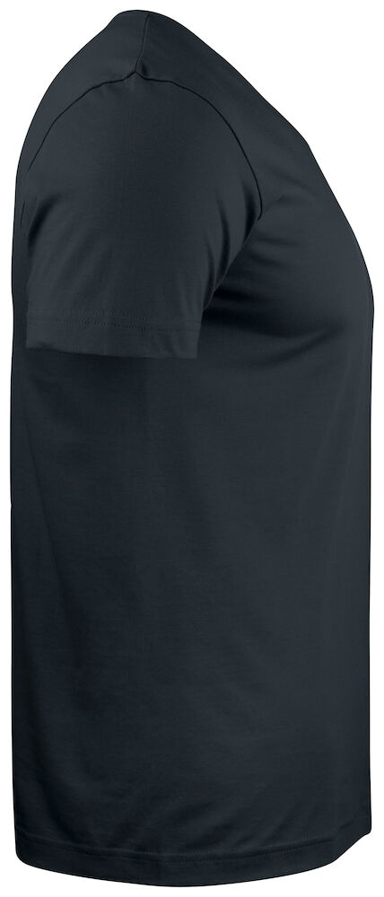 Basic-T V-neck - 99 schwarz - Model front