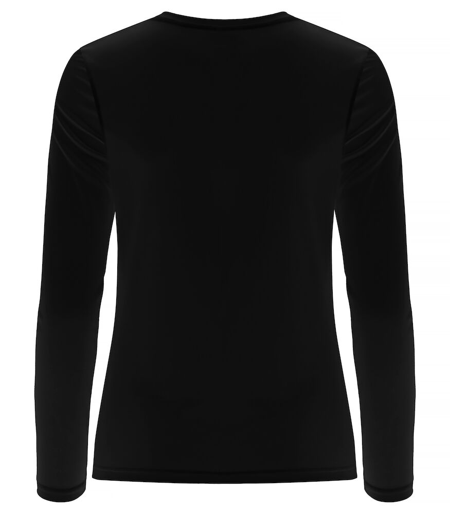 Basic Active-T L/S Women - 99 schwarz - Model back