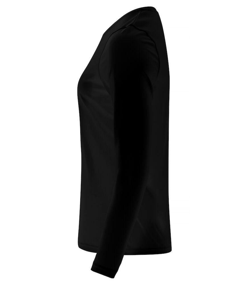 Basic Active-T L/S Women - 99 schwarz - Back
