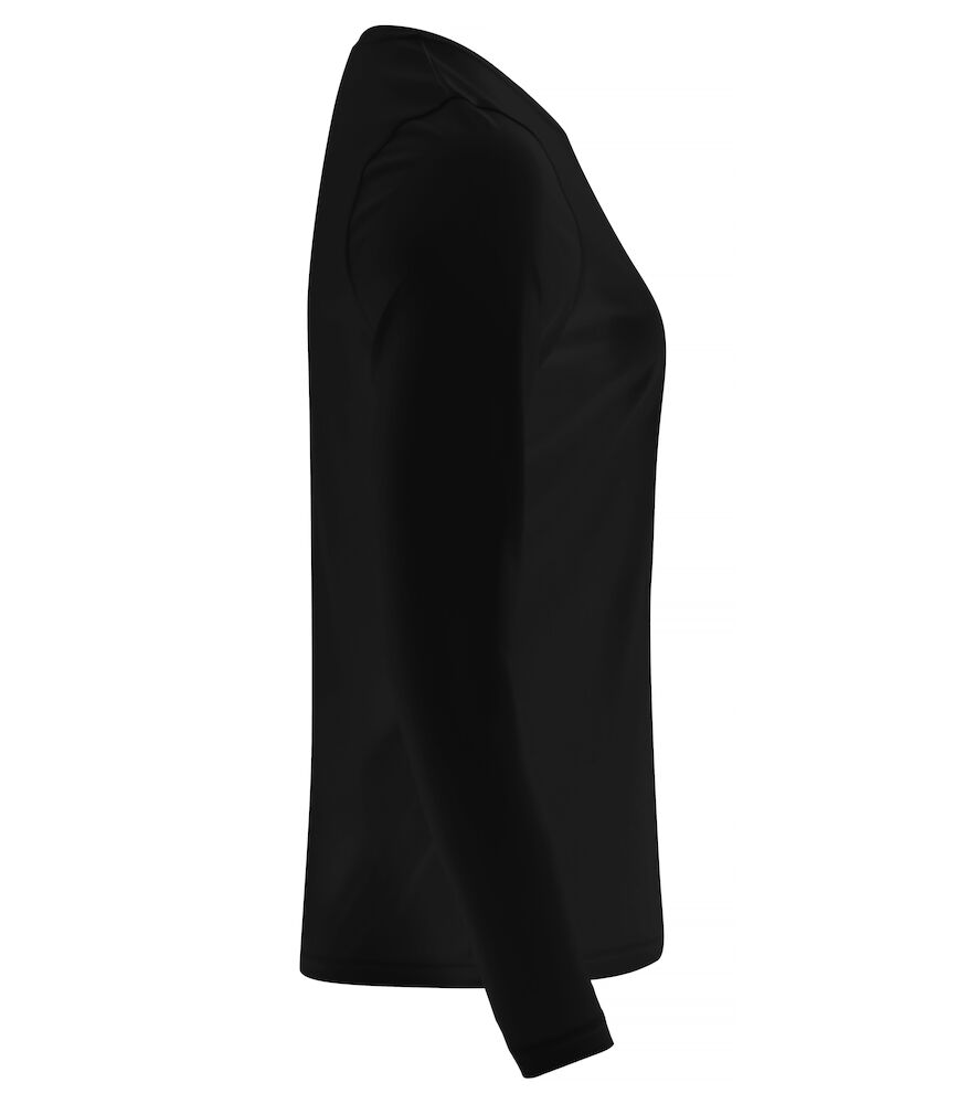 Basic Active-T L/S Women - 99 schwarz - Model front