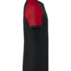Raglan-T - 9935 schwarz/rot - Model front