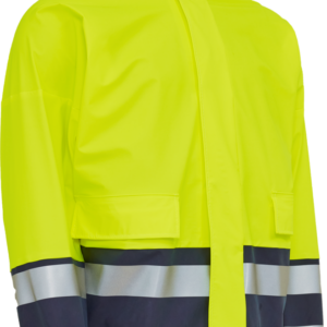 PU visible Regenjacke - 041 warngelb/marine - Back