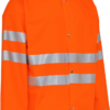 PU visible regenjacke mit reflexstreifen - 030 warnorange - Front