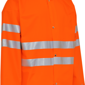 PU visible regenjacke mit reflexstreifen - 030 warnorange - Front