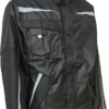 Working Xtreme Oxford Regenjacke mit Reflex - 010 schwarz - Front