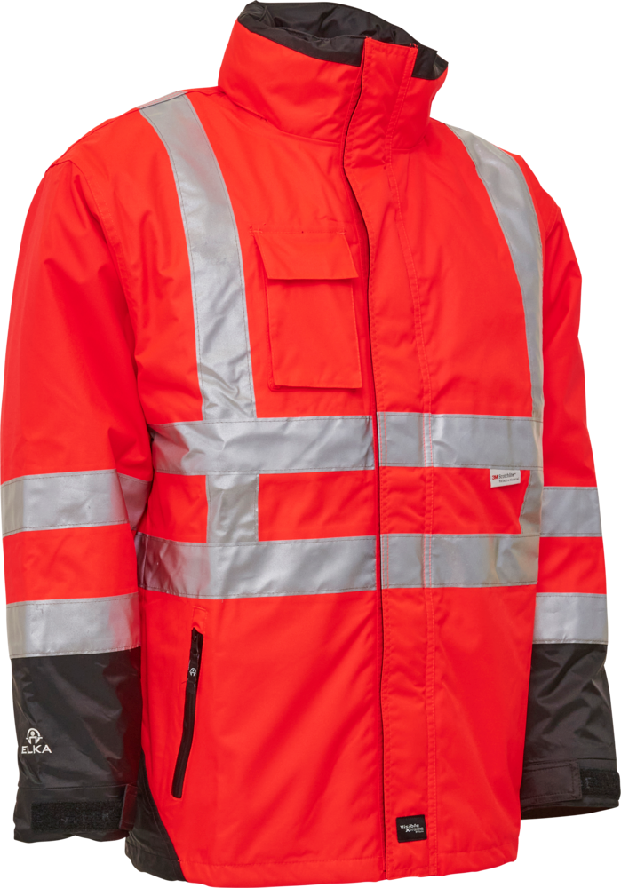 Visible Xtreme 2-in-1 Jacke - 062 warnrot/schwarz - Front