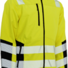 Visible Xtreme Recycelt Softshelljacke - 042 warngelb/schwarz - Front